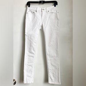 [NWoT] Levis Cropped 535 Skinny Jeans in White